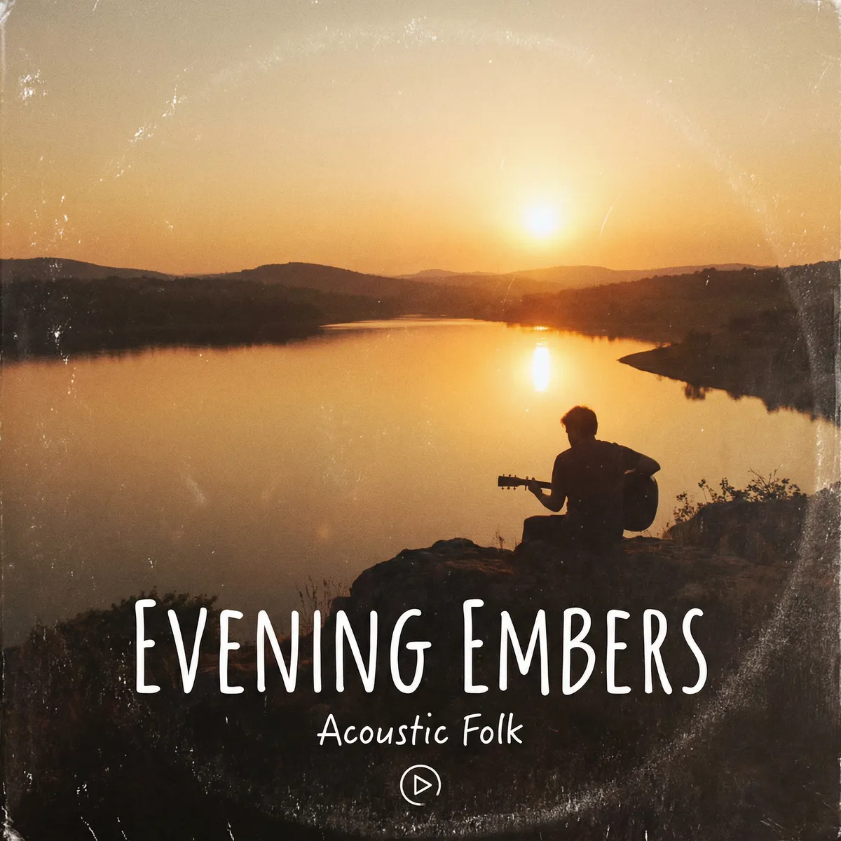 民谣吉他Evening Embers封面 - 抖阴 BGM