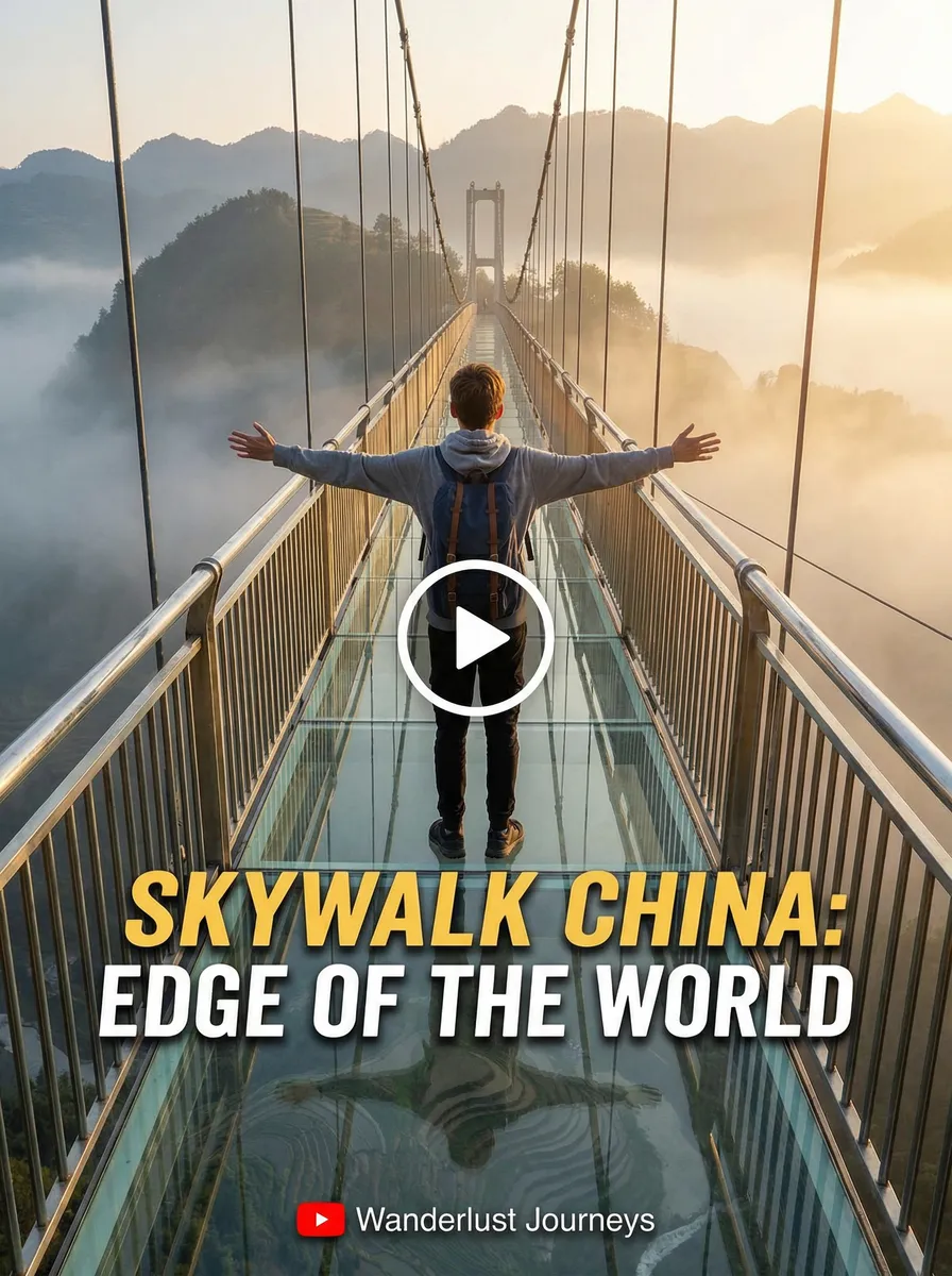 绝美山景玻璃栈道旅行打卡 - 抖阴 旅行